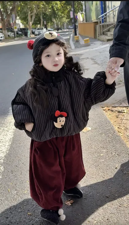 儿童外套棉服2025新款冬季时尚男女童保暖百搭防寒洋气舒适衣服潮