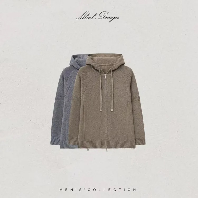 「Mock-Neck」南海云男装绵羊毛山羊绒混纺套装LL-WWT0101
