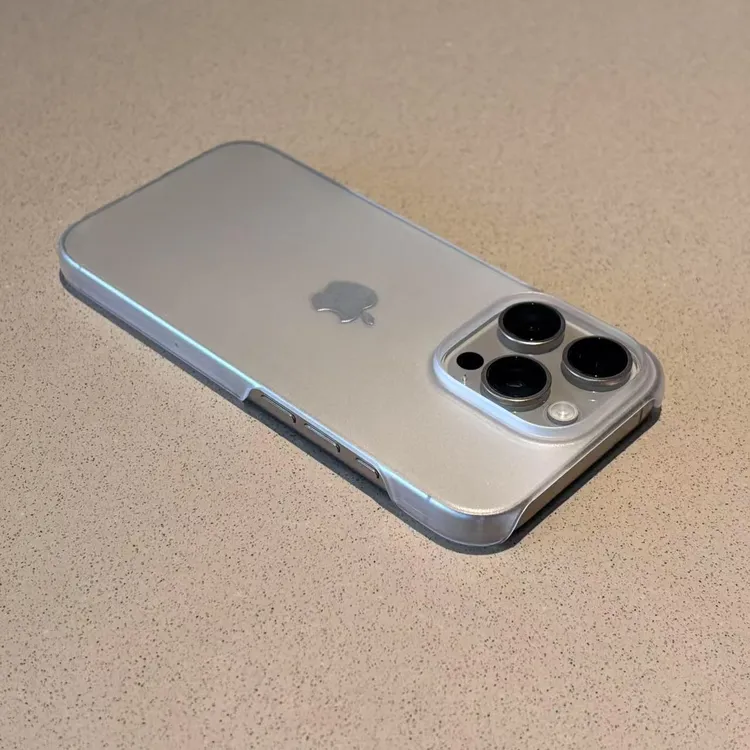 闪度侠ins无边框PC磨砂硬壳适用苹果16pro手机壳华为oppo小米vivo