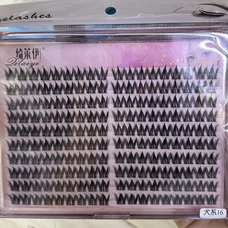 5D水貂绒不免胶自粘假睫毛自然浓密适合新手使用