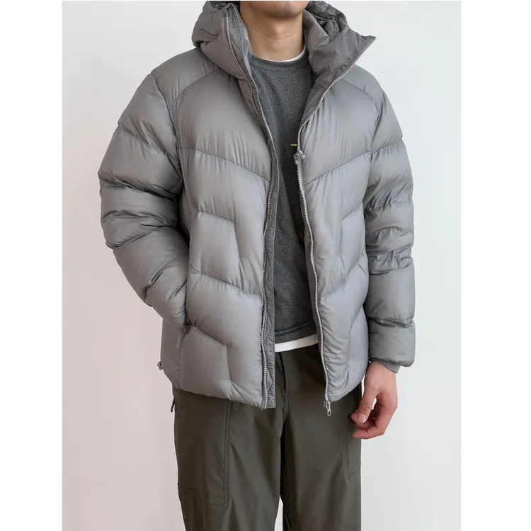 秋冬户外轻量化保暖面包羽绒服男女同款情侣运动旅行连帽外套上衣