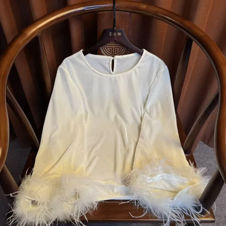 【简心】 新中式时尚女装高档气质复古优雅百搭打底衫国风女士衬衫