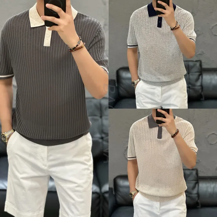 小野· 男装 | 男士时尚百搭撞色翻领短袖PoLo衫96697