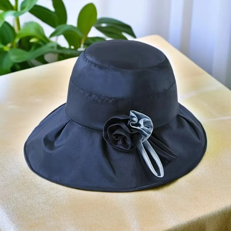 2025新款大檐防紫外线帽子女夏季户外防晒遮阳帽时尚可折叠太阳帽