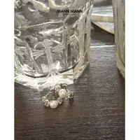 铜合金仿珍珠耳饰  NiannNiann 新品时尚小众精致贝珠耳钉16430