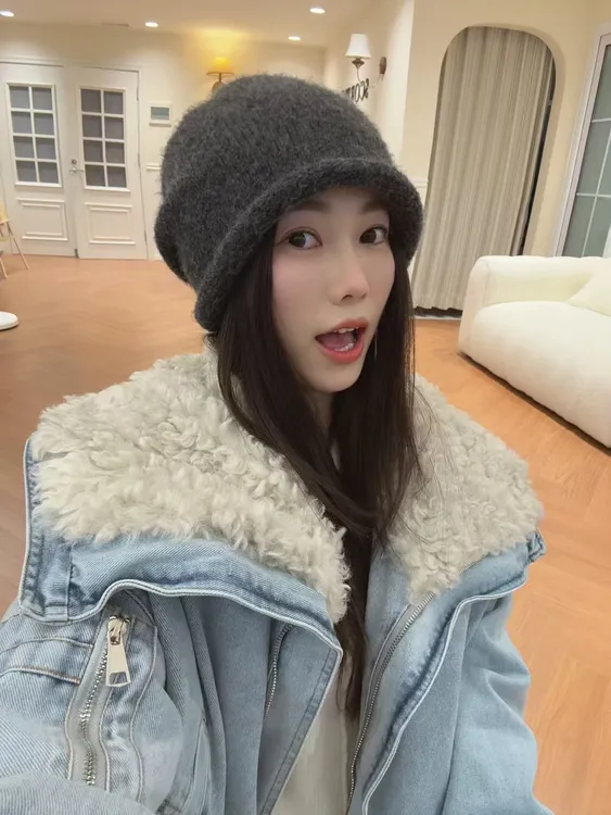 一葵｜显脸小头包脸针织冷帽