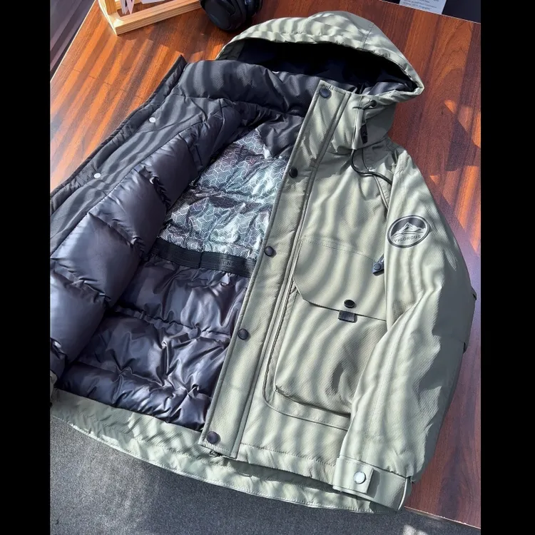 【羽|绒|服】2025男士冬季新款连帽外套保暖休闲上衣服加厚秋冬