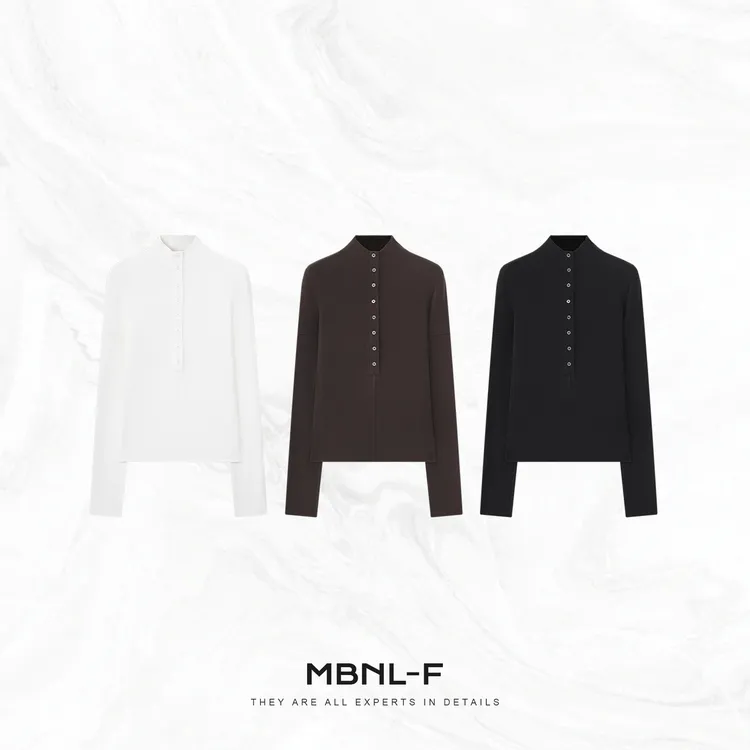 MBNL-F "高领范本" 气质腔调显瘦半高领打底衫 秦磊XM-XSY2521
