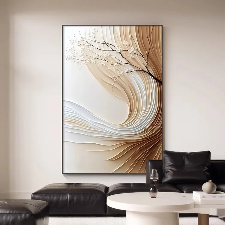 抽象艺术客厅装饰画高级感沙发背景墙壁画大气立体感玄关轻奢挂画