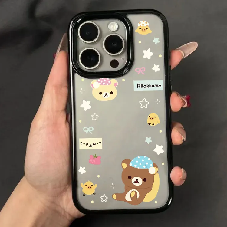 诚星泽晚安轻松熊适用苹果16/15/14/13/12新款iPhone11手机壳XR软