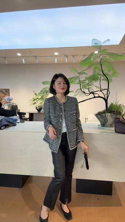 TANTAN 百搭显瘦气质小香风短外套2399