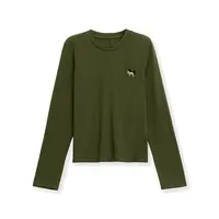 轻奢原创女士小马绣花T恤打底衫7166-354-A142