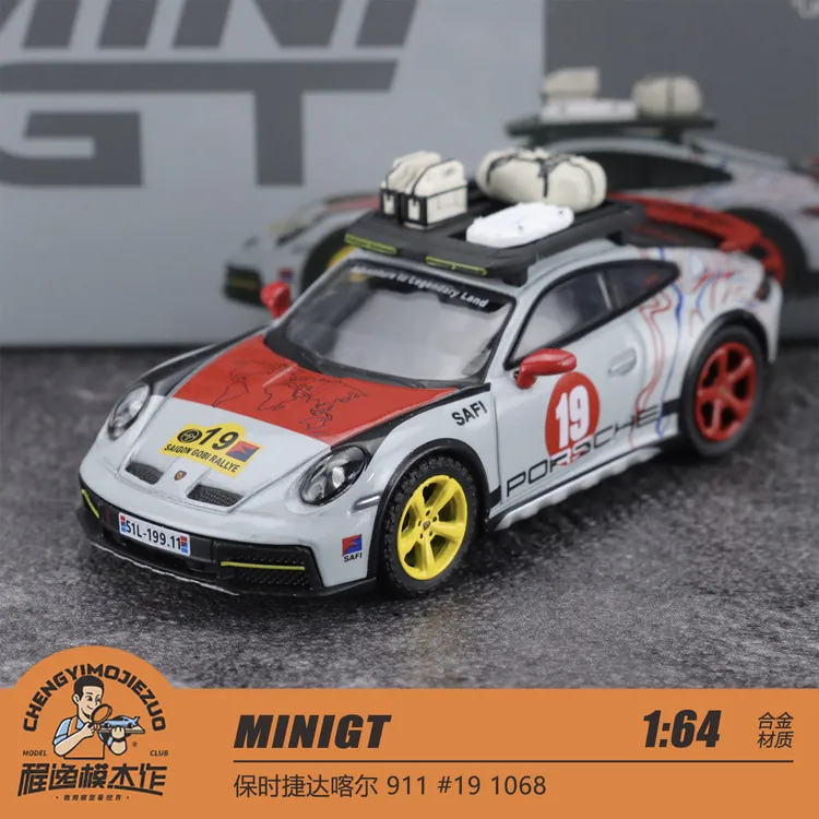 MINIGT 1:64 保时捷达喀尔 911 #19 1068 合金车模