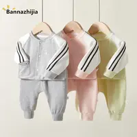 婴幼儿纯棉运动套装男女宝宝春秋季衣服小月龄分体二件套婴儿春装