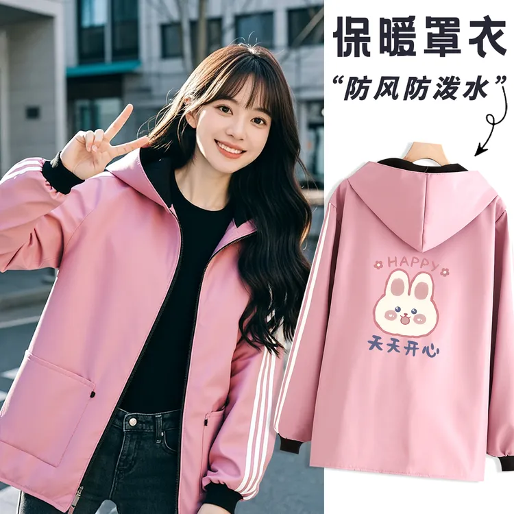 秋冬加绒长袖罩衣防污保暖餐饮服务员专用工作服定制LOGO厨房做饭