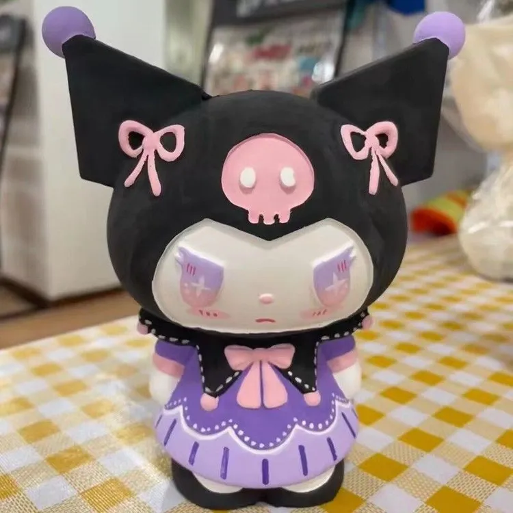 网红大号石膏娃娃涂色玩具3D立体手工创意涂鸦库洛米公仔