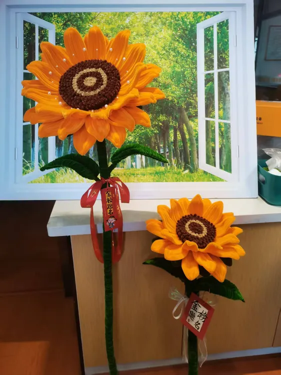 巨型向日葵高考中考一举夺葵巨型向日葵扭扭棒diy手工材料
