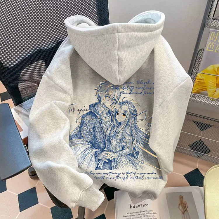 【爆款动漫卫衣】楚子航夏弥印花连帽卫衣龙族动漫周边国潮