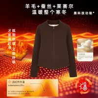 诗妮歌 | 羊毛+蚕丝+莱赛尔“都说好穿”立领修身蛮腰拉链磨毛外套5