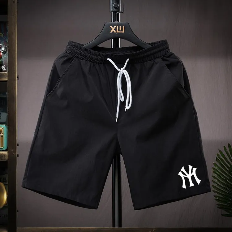 夏季潮牌休闲运动短裤男士轻奢修身五分裤沙滩裤半裤精神小伙中裤