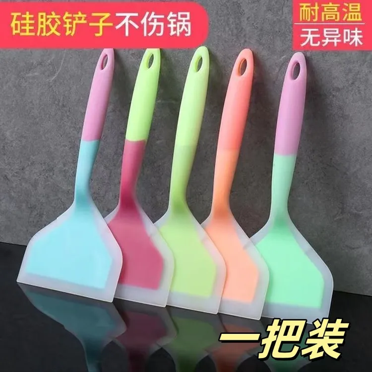 烙饼硅胶铲耐高温不粘锅专用铲子不伤锅烘焙刮刀厨房家用炒菜锅铲