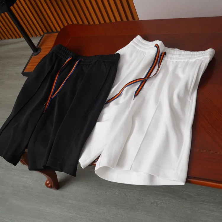 高阶静奢 Z*#同款定织360克100%棉面料 春夏男士宽松运动休闲短裤