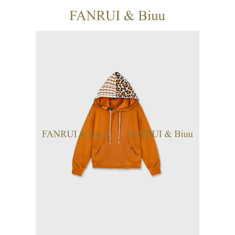 FANRUI/泛芮 「斓色衔月」羊毛+莱赛尔磨毛+人棉高级感卫衣B18972