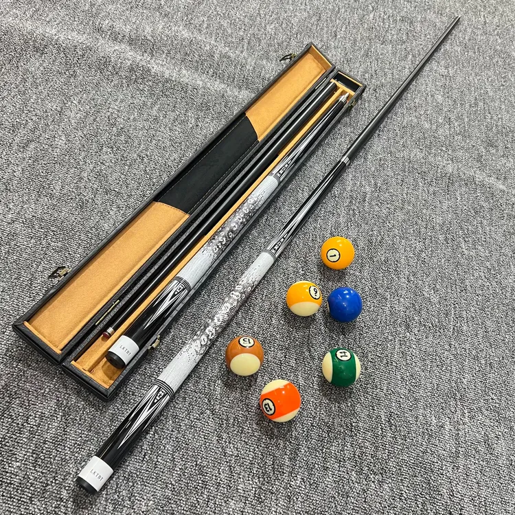 LKTBT蝰蛇黑科技碳素纤维台球杆中式黑八小头杆中头杆大头桌球杆
