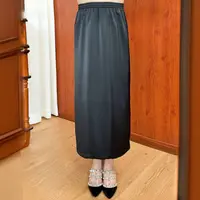 【醋酸裙】夏季新款百搭气质显瘦冰凉半裙A40
