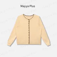 【时光恋人】Mayya Plus麦芽定制流光风显瘦针织开衫上衣32537081