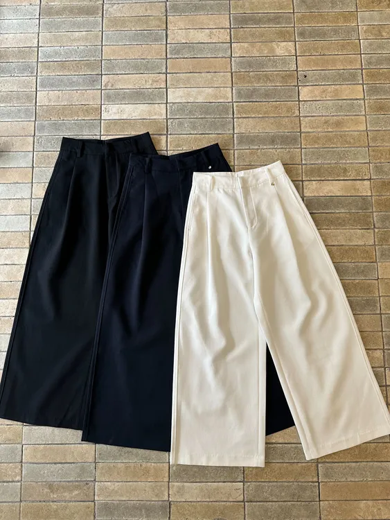 sese studio【老钱】宽松休闲裤阔腿裤 休闲百搭 高级感2501