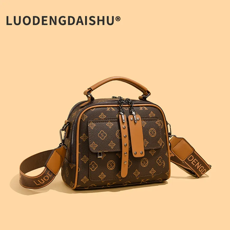 2025新款时尚气质手提包洋气百搭单肩斜挎包通勤包包轻奢复古女包