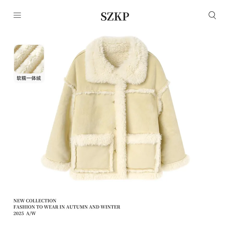 SZKP冬季新款女童加绒厚款保暖外穿上衣儿童外套XJYD557661