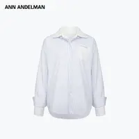 ANN ANDELMAN 25秋 时尚设计宽松梭织真两件两面穿衬衫