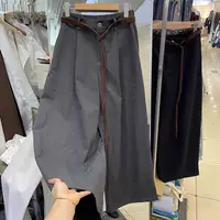 高端欧货秋季新款时尚百搭后松紧高腰显瘦宽松休闲气球裤阔腿女潮