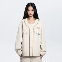 QUARTER IN NIGHT美式秋季机能条纹涂鸦牛仔夹克