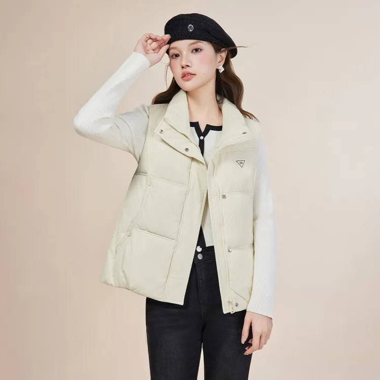 IEF/爱依服2025秋冬新款韩版简约休闲通勤气质百搭保暖棉衣马夹