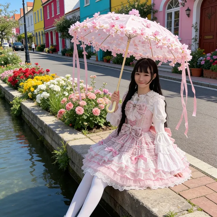 【定金】花筵LOLITA祈愿星JSK甜美花嫁优雅华丽连衣裙