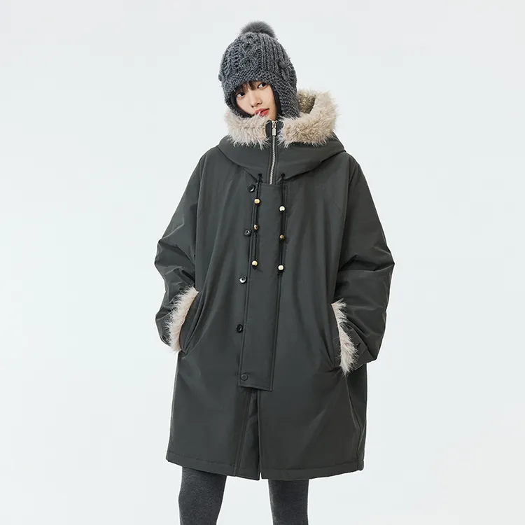 PSO Brand保暖座山雕外套毛领连帽双十一秋冬保暖棉服PMF054