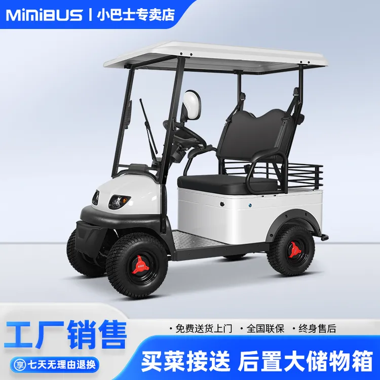 小巴士E600新款电动四轮车家用小型老年代步车观光车老人电瓶车