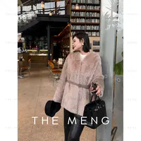 THE MENG【冬雪】Lacon拉贡轻暖羊毛皮一体皮草#M254A1680