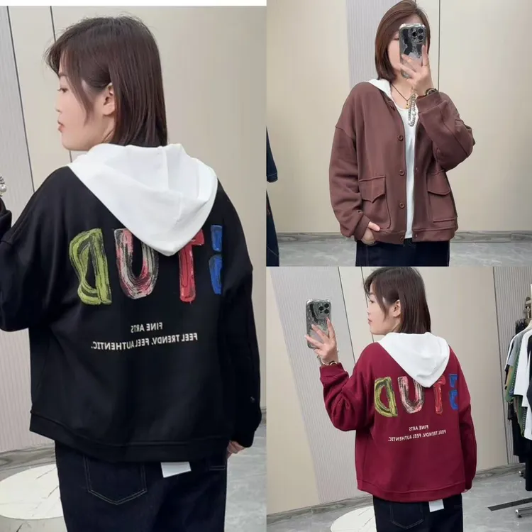 秋季女纽扣单排扣复古港风短外套韩版外套