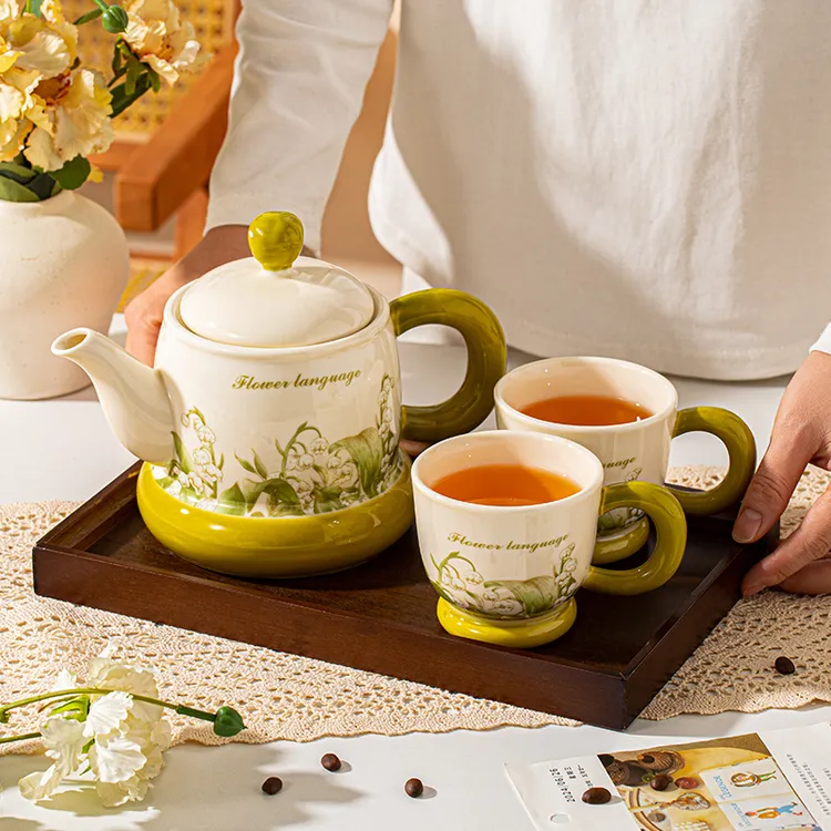 轻奢高档乔迁新居杯子茶壶茶具套装生日礼物结婚送礼高级感伴手礼