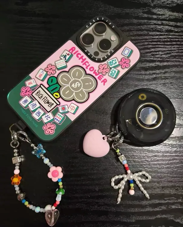 星辰之心多功能手机壳挂链钥匙圈包包挂饰