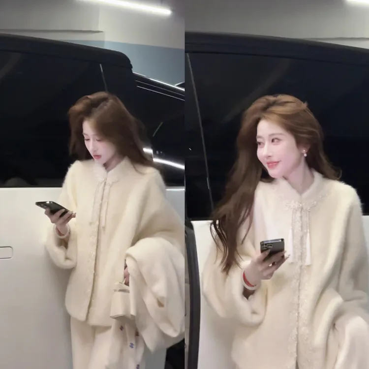 【婷婷】《雪境》 优雅天成 慵懒国风系列拉毛外套25DK8013【Q】