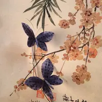 蝴蝶真花假花客厅桌面装饰品民宿咖啡馆软装道具
