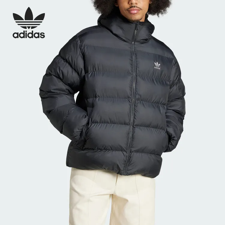 Adidas/阿迪达斯正品三叶草男士连帽户外保暖运动棉服IY3396男子