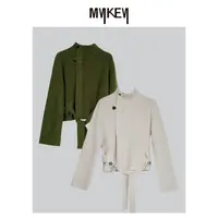 Mykey · 丨斜温织序丨全羊毛斜门襟开衫丨MK5AWE607