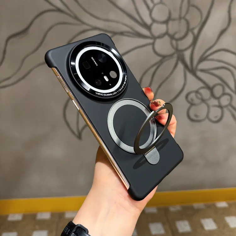 无边框轻薄硬适用华为mate70pro+机壳磁吸支架mate60pro大孔