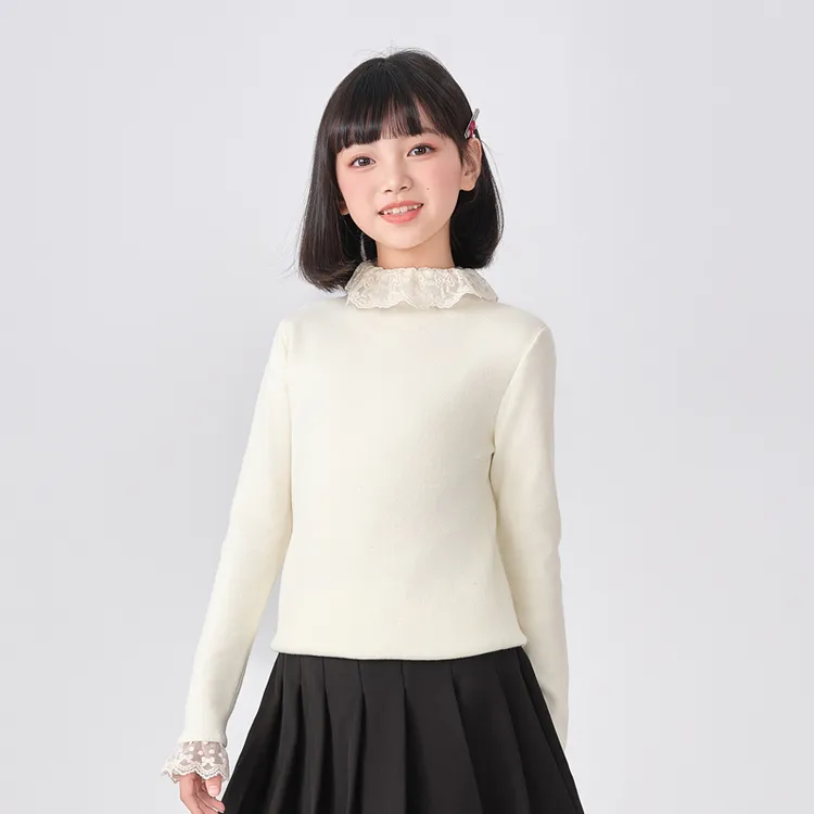 2291女童毛衣新款爆款儿童女孩洋气时髦百搭圆领秋冬针织打底衫